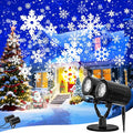 Christmas Snowflake Projector Lights Outdoor, 2025 Upgraded Double Head by AKSDA