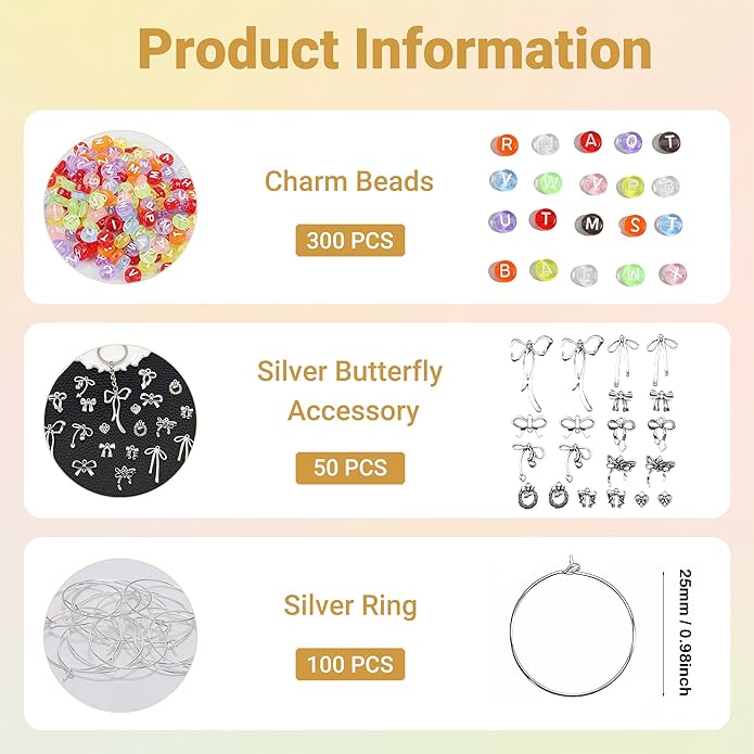 50 Sets Wine Glass Charms, Wine Charms - Image 2