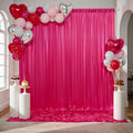 gogoparti 10x10FT Hot Pink Sequin Backdrop Curtain by Gogoparti