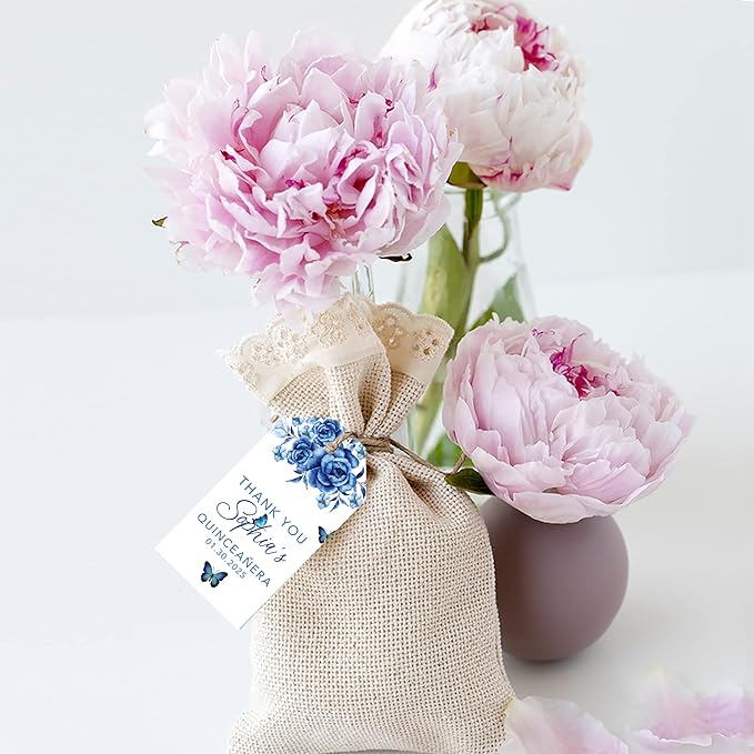 Andaz Press 40-Pack Personalized Quinceañera Favor Tags - Image 4