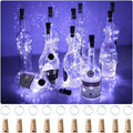 Aluan Wine Bottle Lights with Cork, Christmas Lights 10 Pack 20 LED Mini Fairy by Aluan