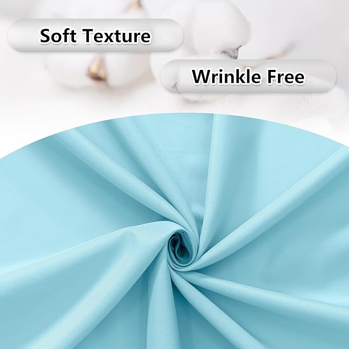 MEETSKY Baby Blue Backdrop Curtain - Image 5