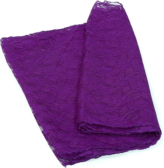 MDS Pack of 20 Wedding 12 x 108 inches Lace Table Runner - Image 6