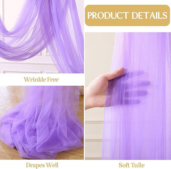 Lavender Purple Arch Draping Fabric - Image 5