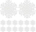 60Pcs Snowflake Paper Placemats Christmas Sliver Glitter Disposable Place Mats by AimFun