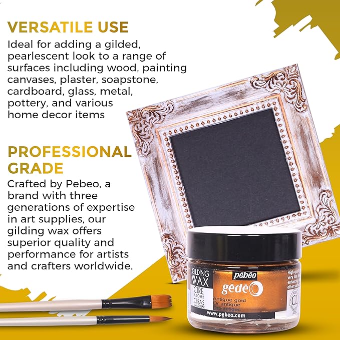 Pebeo Gilding Wax 30ml – Empire Gold Gilding Wax - Image 4