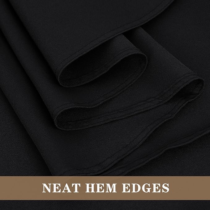 Fitable Black Rectangle Tablecloths - Image 4