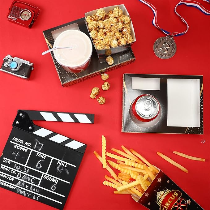 Faccito 36 Pcs Movie Night Snack Trays Movie Theater Snack Boxes Night Supply - Image 7