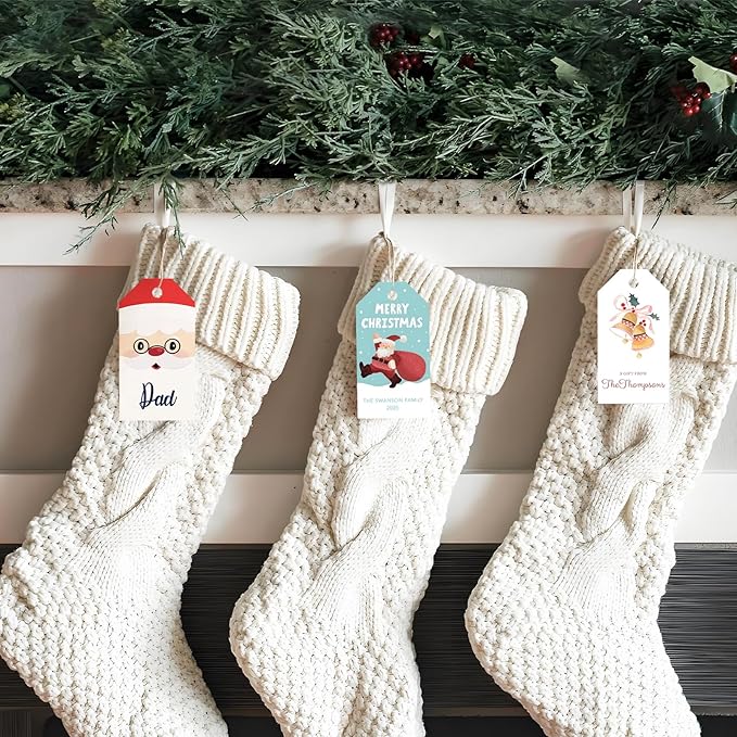 50pcs Custom Merry Christmas Gift Tags Personalized - Image 4
