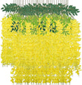 36 Pack Wisteria Hanging Artificial Flowers Fake Flowers Ratta Hanging Garland by LUZOGA
