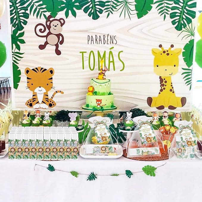 50 PCS Baby Shower Jungle Animal Lip Balms Favors - Image 5