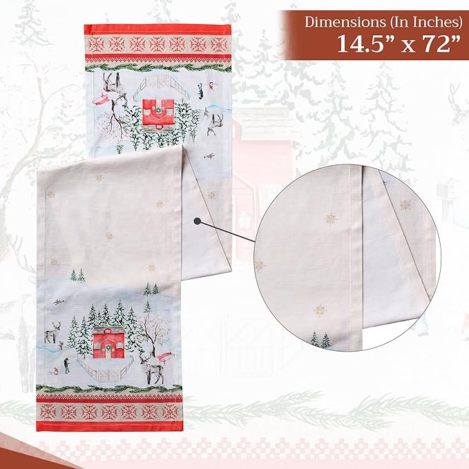 Maison d' Hermine Table Runner 100% Cotton Single Layer Table Runners 72 inches - Image 4
