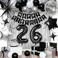 26th Birthday Decorations for Men Women, Fringe Curtains Kit by Birthdaypartyexpert