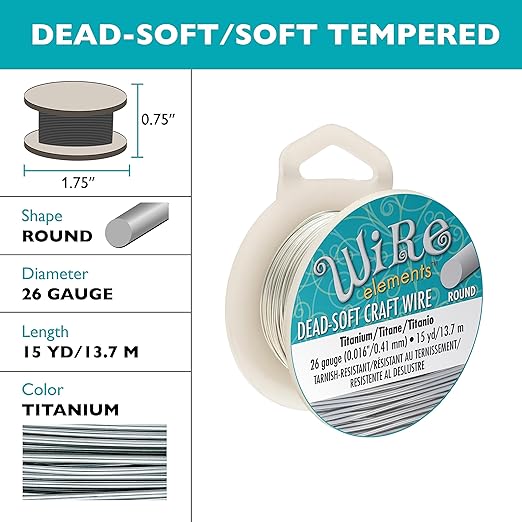 The Beadsmith Wire Elements Craft Wire – Tarnish Resistant, Soft Temper - Image 2