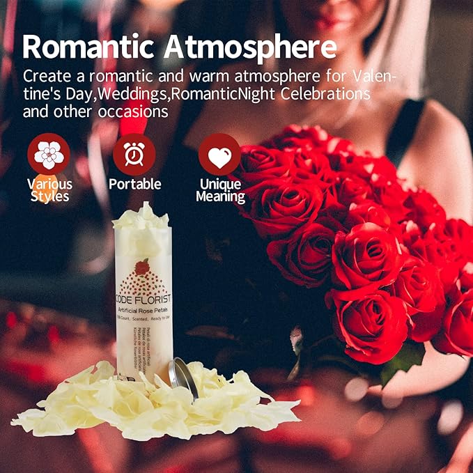 CODE FLORIST 1100 PCS Champagne Silk Rose Petals - Image 4