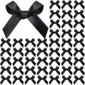 YGDZ 50 PCS Mini Black Bows, Small Stain Ribbon Black Bow by YGDZ