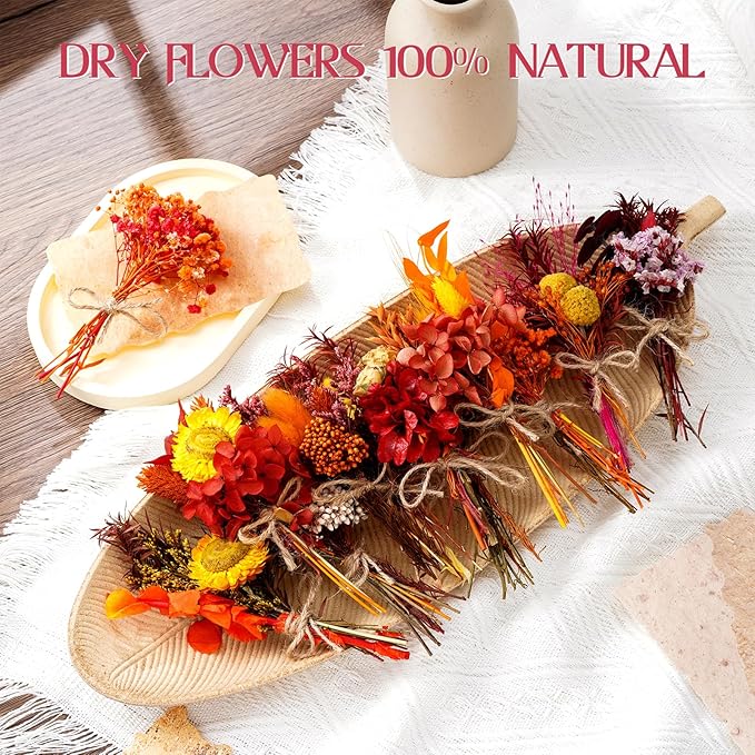 10/12/24 Pack Dried Flowers for Vase Various Mini Bouquet Dried Small - Image 3