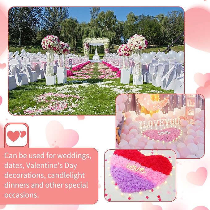 1000 Pcs Artificial Fake Rose Petals, Flower Petals - Image 6