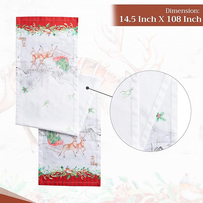 Maison d' Hermine Table Runner 100% Cotton Single Layer Table Runners 108 - Image 4