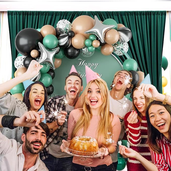 10 x 7 Feet Lake Green Backdrop Curtain - Image 3