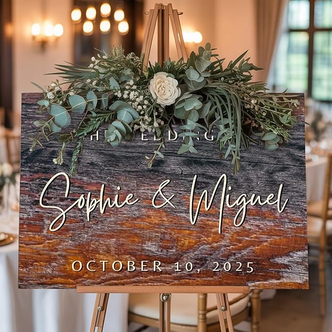 Custom Wedding Welcome Wooden Sign - Image 4