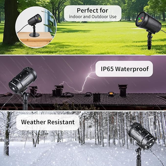 Outdoor Garden Laser Light Projector, Christmas Laser Lights - Image 4