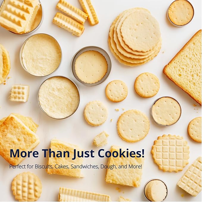 DOCZEN 6 PCS Round Cookie Cutter Set - Image 7