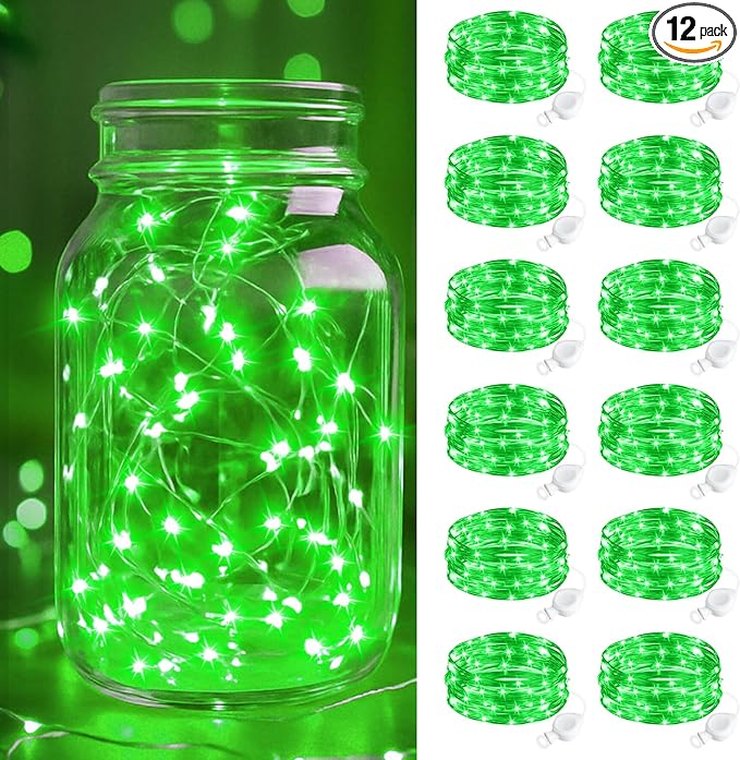btfarm 12 Pack Fairy Lights Battery Operated, 7FT 20 LED Mini String Lights by btfarmdecorativelighting