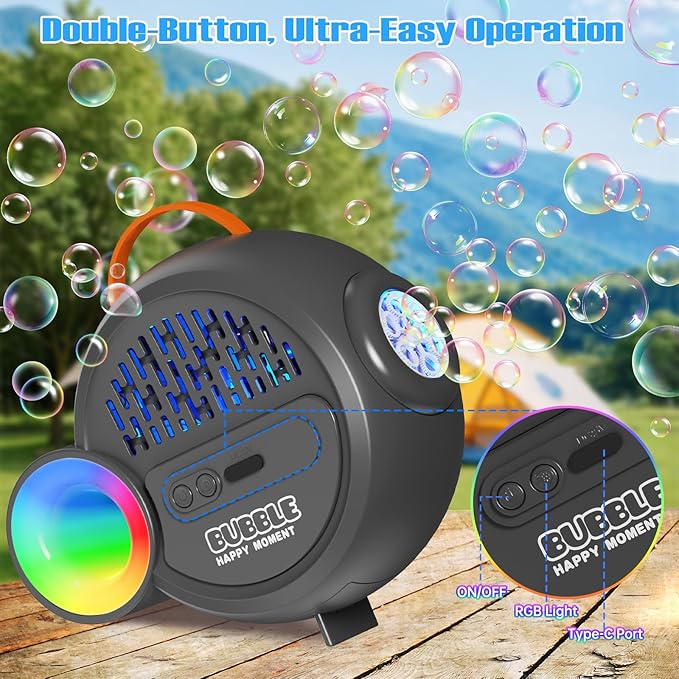 Bubble Machine for Kids Toddlers, Automatic Bubble Maker - Image 2