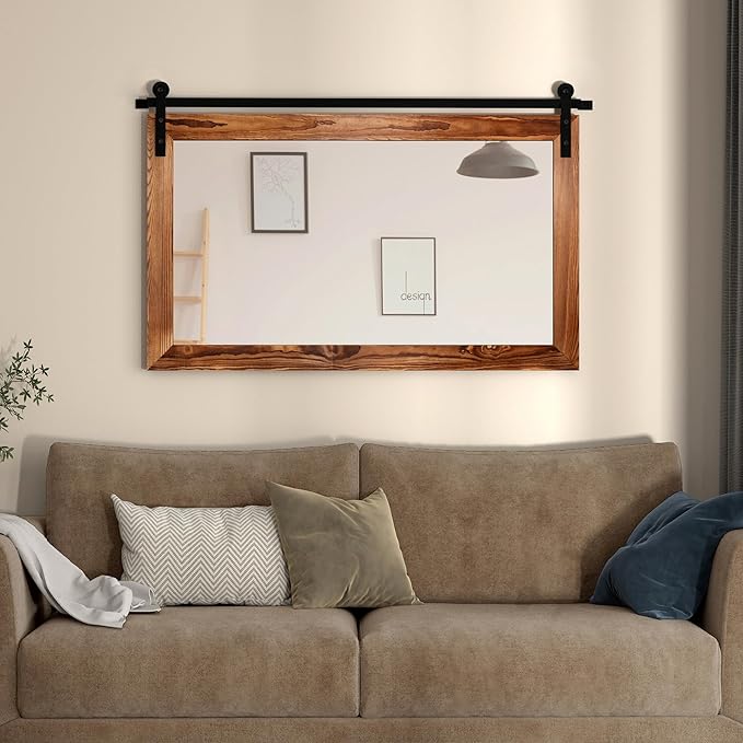 COGOOD Farmhouse Barn Door Mirror - Image 2