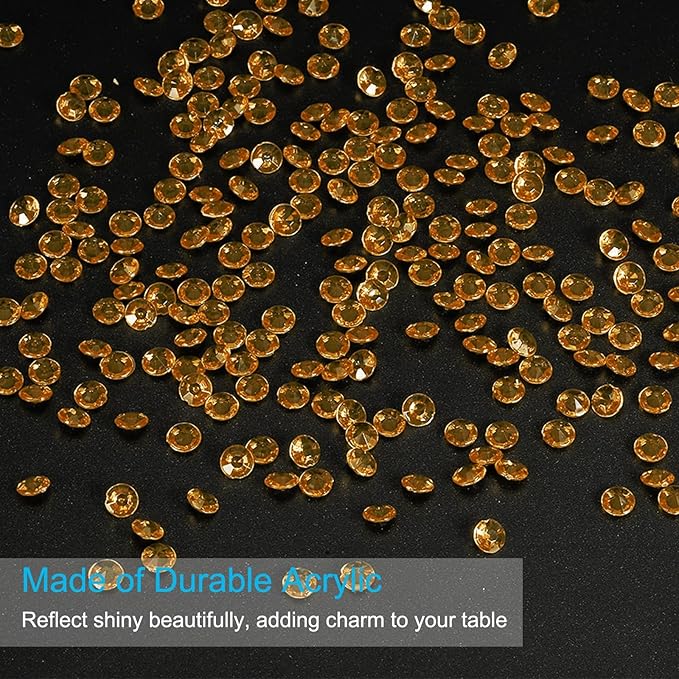 PATIKIL 4000 Pcs Wedding Table Scatter Confetti Crystals 6mm Acrylic Diamonds - Image 3