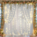 10ft x 10ft White Chiffon Backdrop Curtain by WishCare