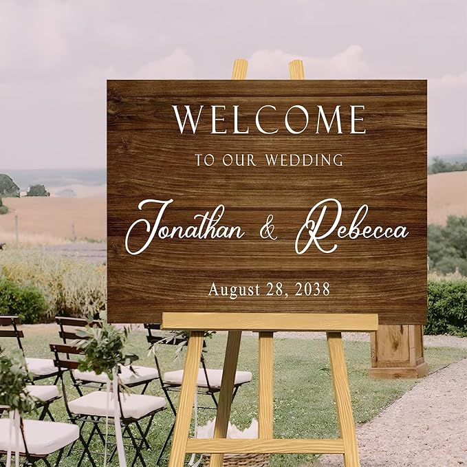 Welcome To Our Wedding Sign, Engagement Party Sign, Rustic Decorations - Image 3