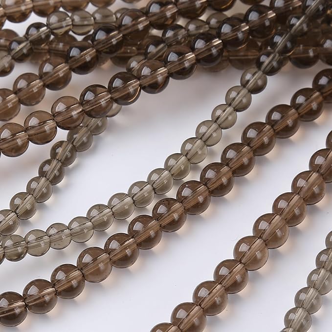 Tawny Glass Stone Beads Gemstone Round Crystal Energy Jade Beads Stone Beads - Image 4