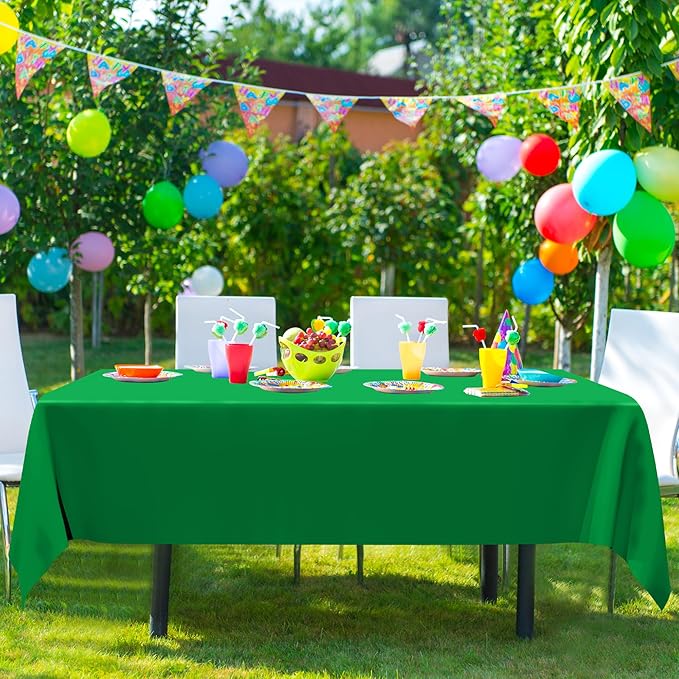 4 PCS Plastic Tablecloths for Rectangle Tables, 54 x 108 Inches Baptism - Image 7