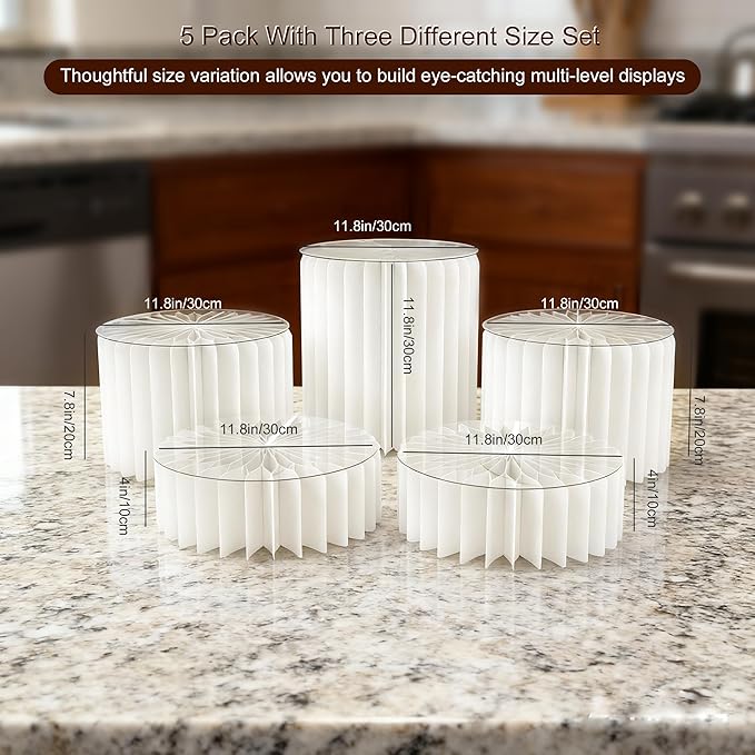 5 Pcs Buffet Risers Food Display Risers - Image 6