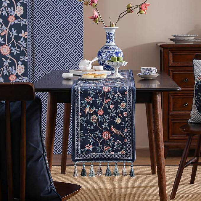 Velvet French Table Runner Farmhouse - Image 8
