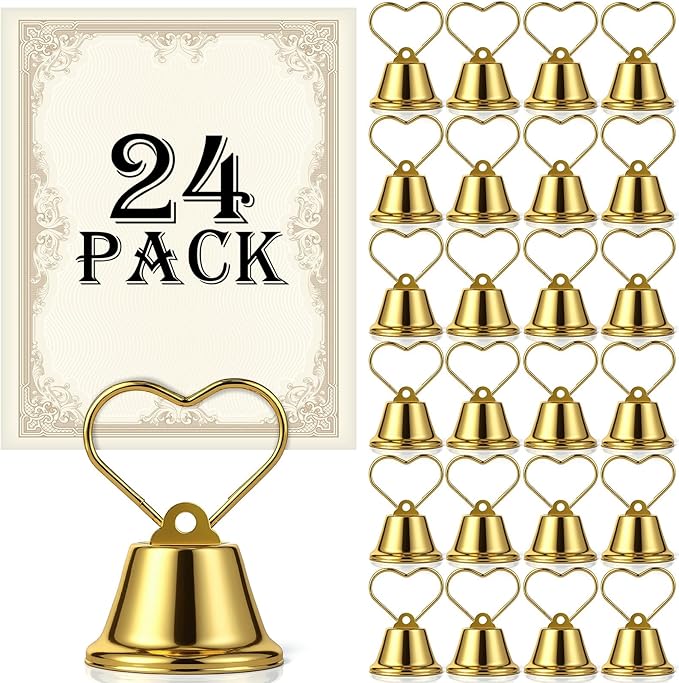 24 Pcs Table Number Holders Place Card Holders by MotiMind