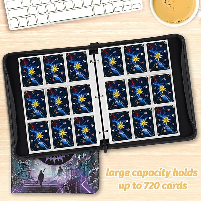 Card Binder for MTG Cards, Premium 9 Pocket Card Binder for Trading Cards - Image 6