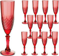 Plastic Champagne Flutes, for Christmas Weddings Bachelor Parties Toasting and by LEYIQUCHAMPAGNEWINEGLASSES
