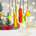 Set of 7 Colorful Crystal Ornaments by QFkris