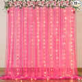Hot Pink Tulle Backdrop Curtain by Suppromo