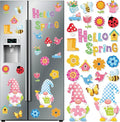 25 Pcs Hello Spring Magnet Car Decorations Colorful Waterproof Flowers by Xuhal