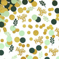 300PC Gold Glitter and Sage Green Happy 30th Birthday Decorations by Vofrise