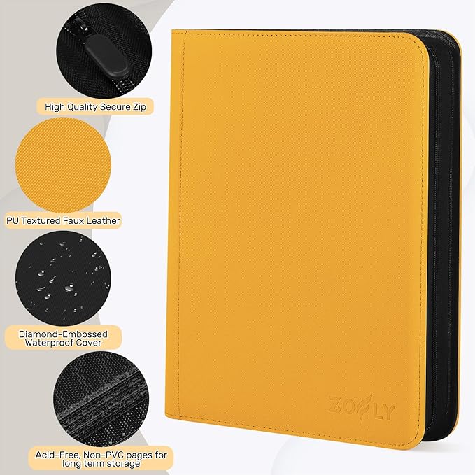 9 Pocket Card Binder, 540 Premium Zip Trading Card Binder, Double-sided Side - Image 5