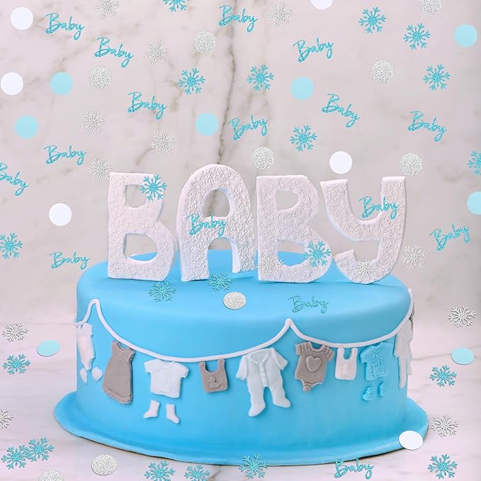 MARFOREVER Winter Baby Shower Table Confetti - Image 5