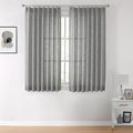 Vision Home Pinch Pleated Gray Semi Sheer Curtains Textured Light Filtering by VisionHome