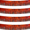 4 Pack Red Total 40 Feet Foil Fringe Garland Metallic Tinsel Banner Wall by iiCheerful