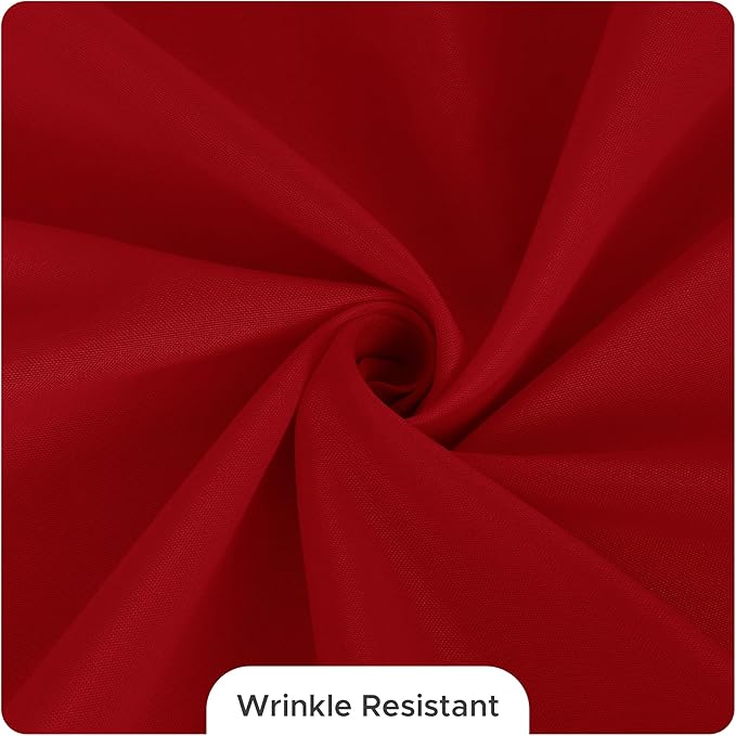 Fitable 8 Pack Round Tablecloths: Stain Resistant Wrinkle Free Circle Table - Image 9