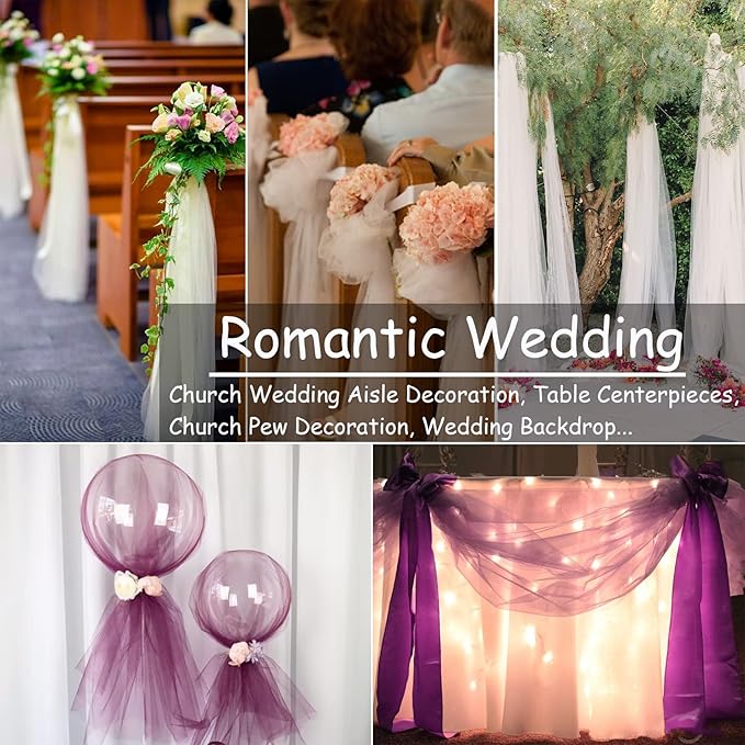 Red Tulle Fabric Roll Spool Bolt Large Tulle Wedding Party Decoration, Tutu - Image 5